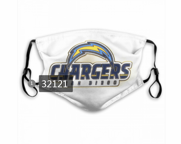 NFL 2020 Los Angeles Chargers #48 Dust mask with filter